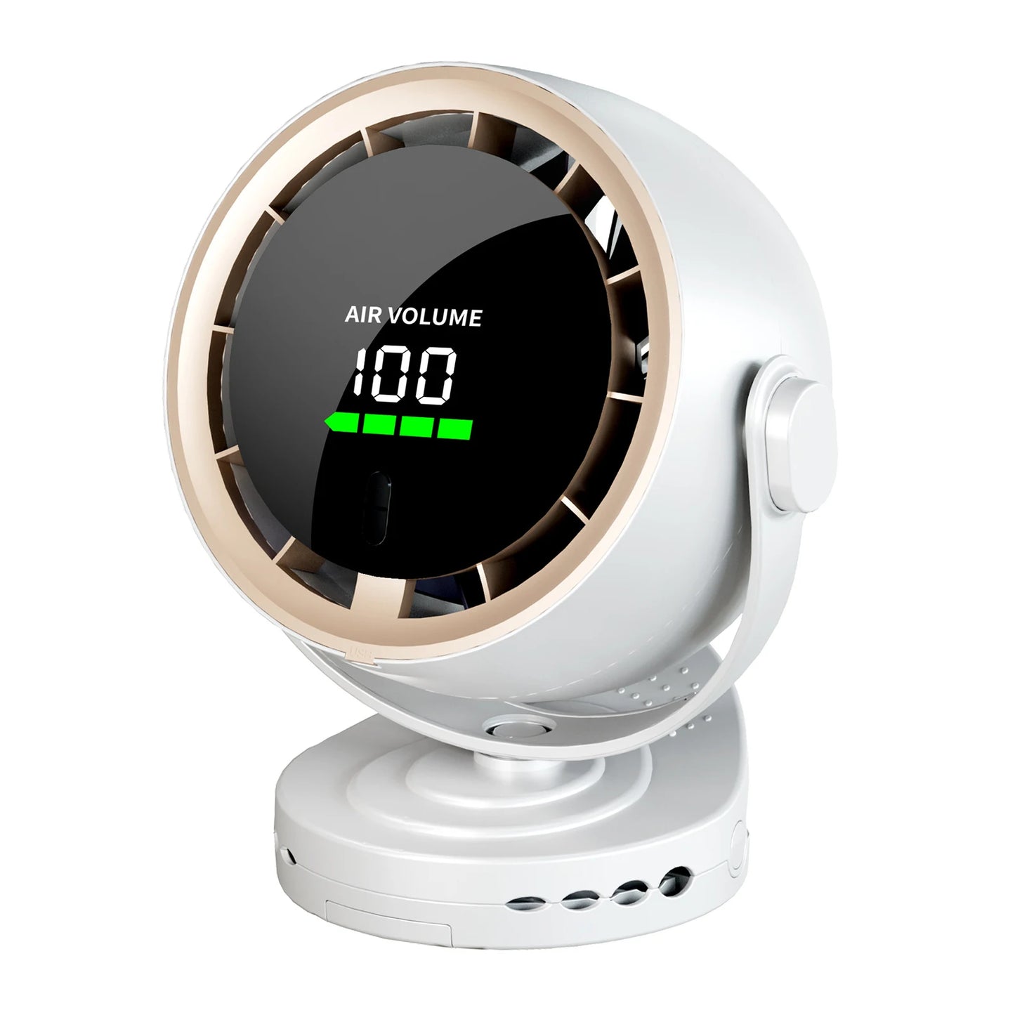 Digital Display Desktop Remote Control Fan 720 Degree Rotation Adjustable Clip-on Fan Office High Speed Turbine Powerful Fan