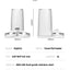 ROJECO Automatic Cat Feeder Pet Smart Cat Food Kibble Dispenser Remote Control Auto WiFi Double Feeder For Cats Dog Accessories