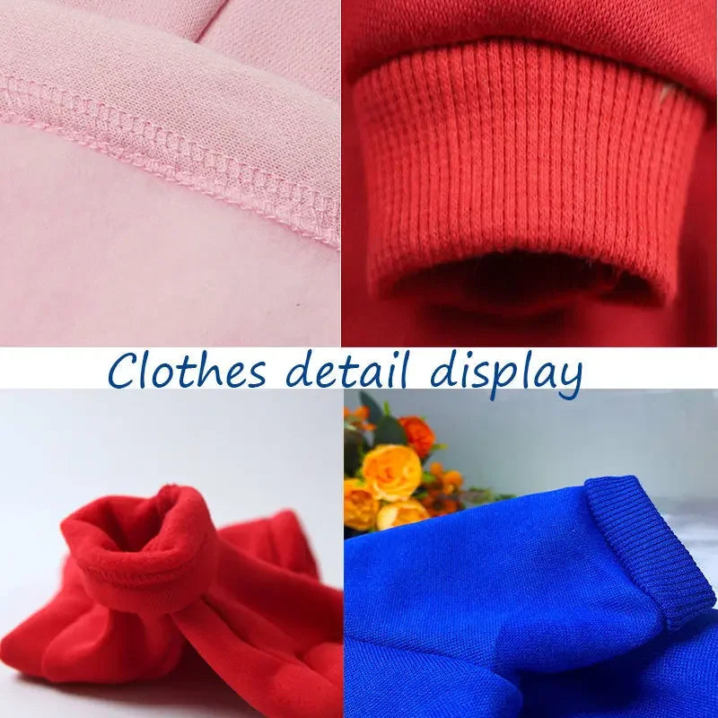 Solid Dog Jacket Coat Hoodies Sweatshirt  pet Clothes for Samll Medium Large Dogs Labrador French Bulldog Yorkshire Outfit S-9XL