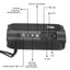 TG227 Waterpro With Lamp Outdoor Portable Upright Wireless Compatible Speaker Music Player Support USB/ TF/ FM Radio Music Party