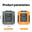 Mini 8000mAh Travel Wearable Waist Fan Camping Outdoor Rechargeable Cooling Fan With Night Light and Power Bank Air Circulator