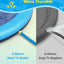 Dog Pool 59” Anti-Slip Dog Pools for Large Dogs 0.58 mm Thick Dog Splash Pool Summer Water Toy