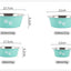 Cute Elevated Dog Bowls for Medium and Large Dogs - Stainless Steel Feeding and Water Bowls