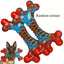 1pc Durable Nylon Dog Chew Toy for Aggressive Chewers - Indestructible Bone Design