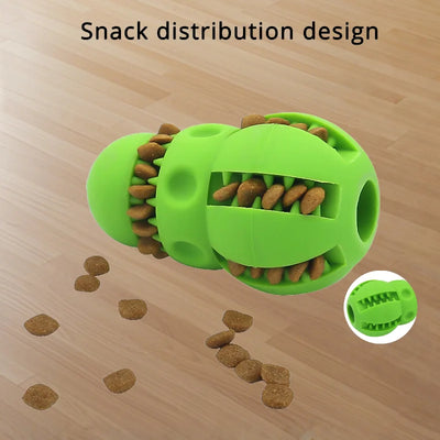 Dog Treat Dispenser Toy Soft Rubber Puppy Chew Teeth Cleaning Interactiv Supeak Small Dog Snack Toy For Training And Dental Care