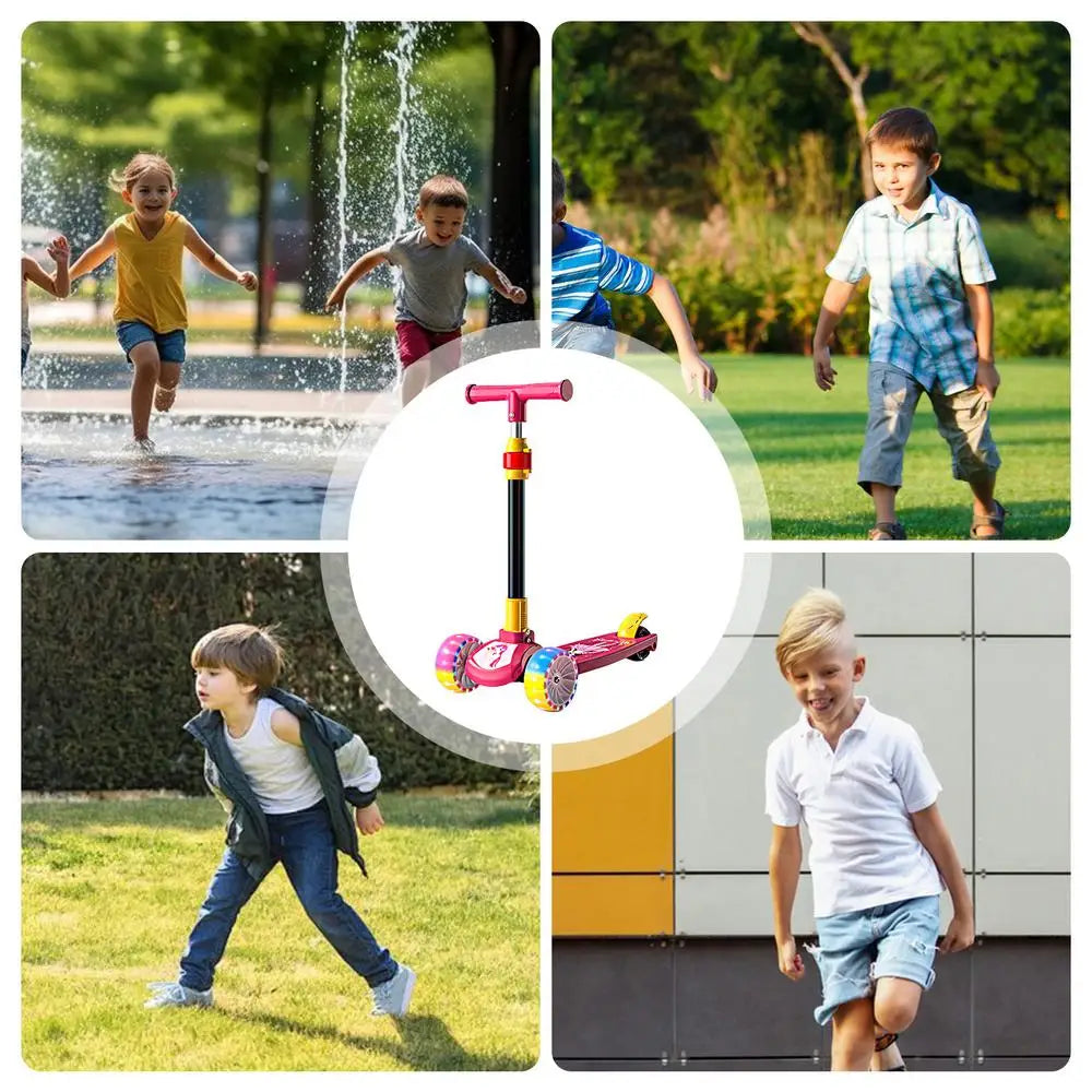 Children Scooter Adjustable Children Kick Scooter Foldable Boys And Girls Aged 2-12 Years Old Outdoor Cycling Scooter For