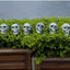 6Pcs Simulation Human Skull Head Ghost Garden Doors Hanging Courtyard Pendant Ornament for Home Bar Halloween Party Decorations