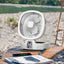 Solar Fan Portable Wireless Fold Rechargeable with Control and Lighting Power Bank Low Noise Ventilador Desktop Outdoor Camping