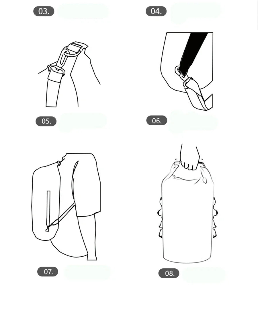 Waterproof Dry Bag Pack Sack 3/5/10/20/35L Swimming Rafting Kayaking River Trekking Floating Sailing Canoing Boating Water Bag