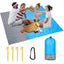 Beach Blanket Sandproof 200 X 140cm Waterproof Beach Mat Lightweight Picnic Blanket for Travel Hiking Sports