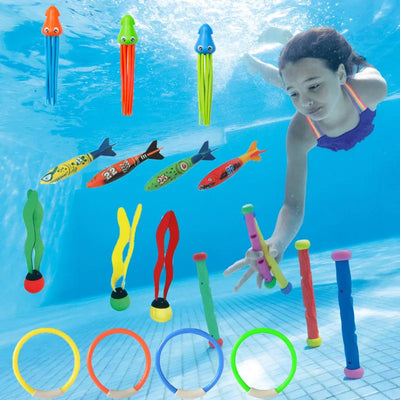 Kids Summer Shark Rocket Throwing Toy Swimming Pool Dive Game Water Fun Games Pool Toys Baby Water Educational Bath Toys Gifts