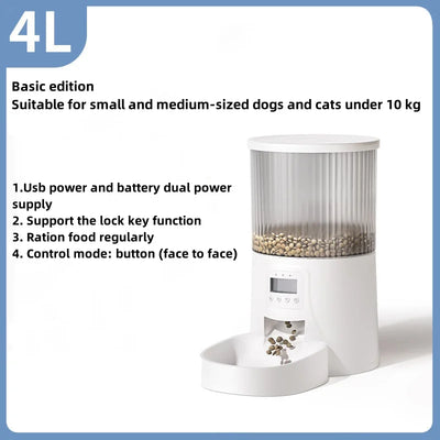 Smart Pet Feeder For Cats Dogs WiFi Video Automatic Food Dispenser Travel Supply Auto Feeding Machine Bowls And Drinkers