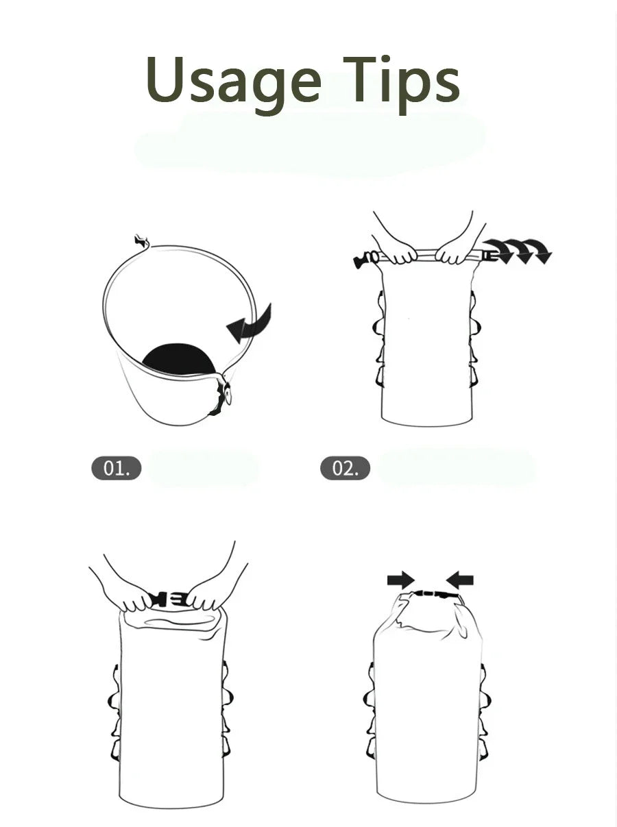 Waterproof Dry Bag Pack Sack 3/5/10/20/35L Swimming Rafting Kayaking River Trekking Floating Sailing Canoing Boating Water Bag