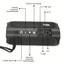TG227 Waterpro With Lamp Outdoor Portable Upright Wireless Compatible Speaker Music Player Support USB/ TF/ FM Radio Music Party