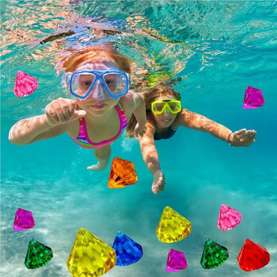 10 Pieces Diving Gem Pool Toy Reliable Gemstones Underwater for Boy Girl