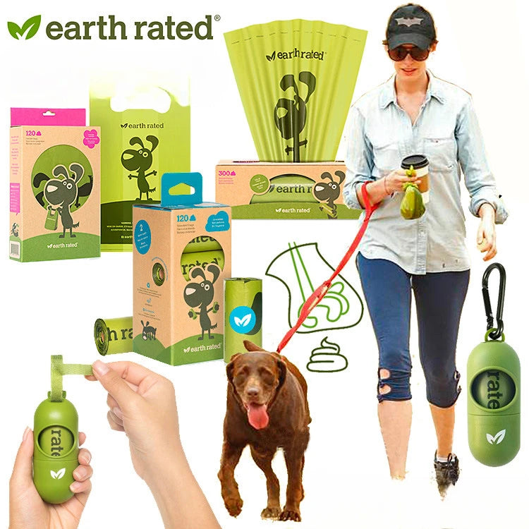 Earth Rated Dog Poop Bag Thickened Pet Cat Poop Bag Garbage
