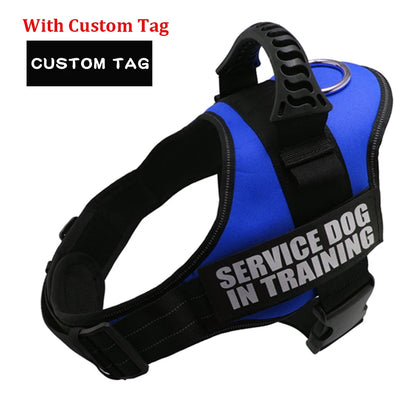 Nylon Personalized Dog harness Reflective Adjustable Harness for Small Medium Large Dogs No Pull Dog Harness for Dropshipping