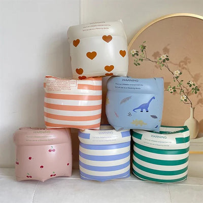 1 pair Cartoon printing Swimming Arm Floaties Inflatable Swim Arm Bands Floater Sleeves for Adults and Kids Wholesale