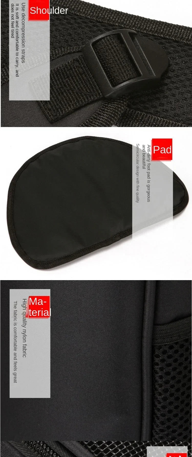 Foldable Double Shoulder Carrying Bag