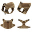 Large Dog Harness Collar Leash Molle Pouches Pet German Shepherd Malinois Training Walking Vest Dog Harnesses For Medium Dogs