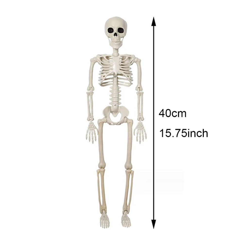 Halloween Decorations Skeleton,3 Foot Posable Human Shape Skeleton,Halloween Fake Bone Horror Decoration