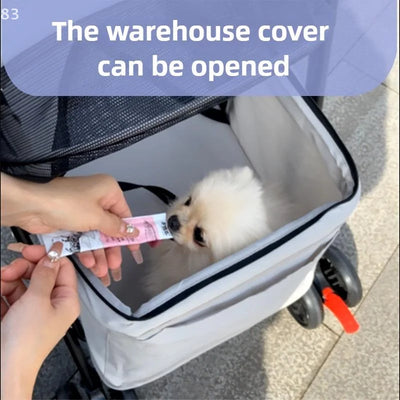 Foldable Pet Stroller - Perfect for Small Dogs, & Puppies