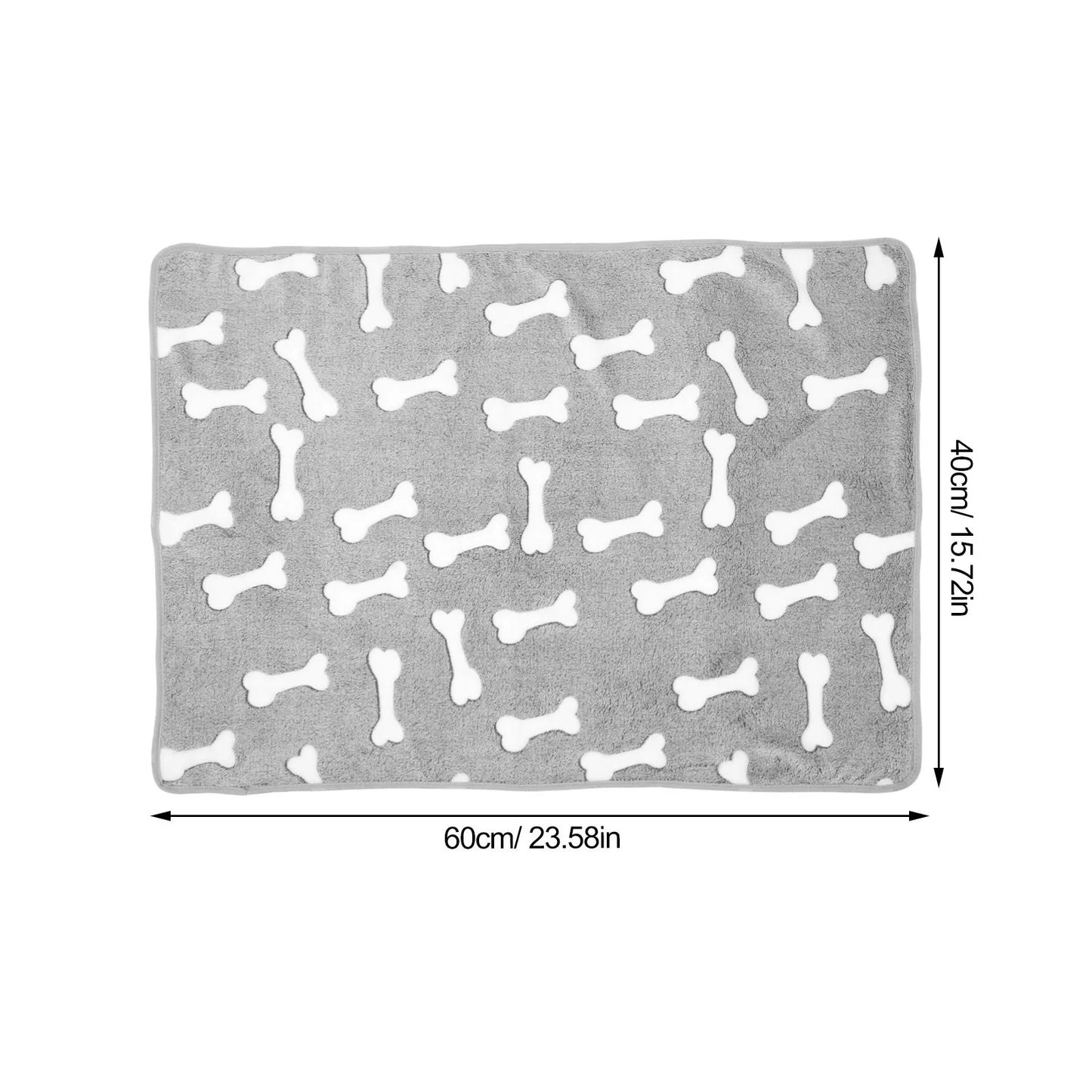 Coral Fleece Pet Blanket Warm Thick Dog Cat Blanket For Sofa Bed Winter Warmth Reusable Fleece Throw Small Animals