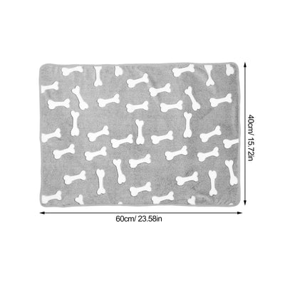 Coral Fleece Pet Blanket Warm Thick Dog Cat Blanket For Sofa Bed Winter Warmth Reusable Fleece Throw Small Animals