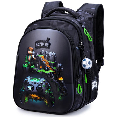 New Children School Backpack For Boys Cartoon Game Knapsack Boy Waterproof Backpacks Kids Satchels Space School Bags Primary
