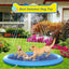 100-200cm Pet Sprinkler Pad Play Cooling Mat Swimming Pool Inflatable Water Spray Pad Mat Tub Summer Cool Dog Bathtub for Dogs