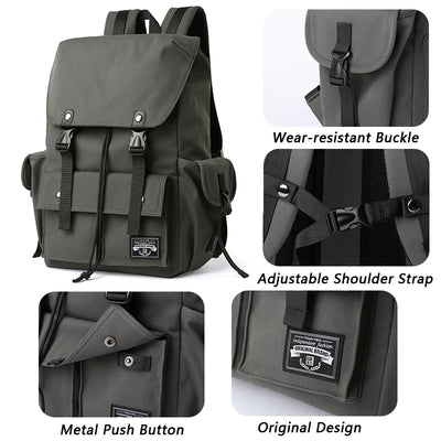 Fashion Drawstring Backpack for Men Oxford Waterproof 17.3 inch Laptop Mochila Large Capacity Travel Durable College Backpack