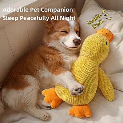 Dog Toy Plush Companion Sleeping Duck Anti Biting Molar Cleaning Relief Boring Duck Sound Pet Toy