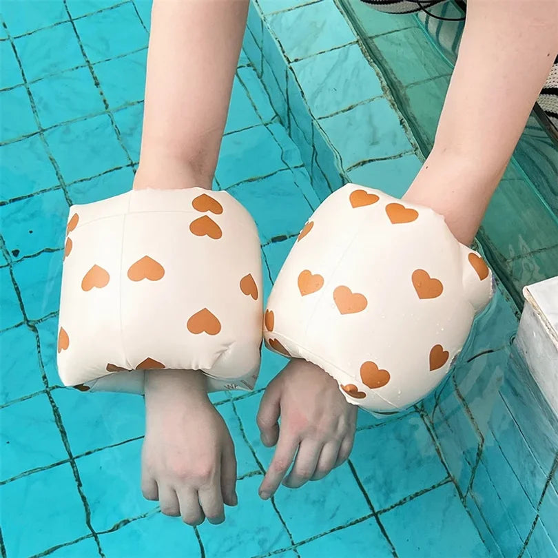 1 pair Cartoon printing Swimming Arm Floaties Inflatable Swim Arm Bands Floater Sleeves for Adults and Kids Wholesale
