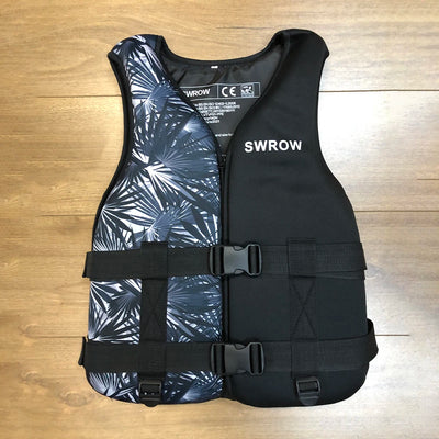 Portable fashion adult children's life jacket neoprene swimming life jacket water sports fishing kayak surfing life jacket 2023