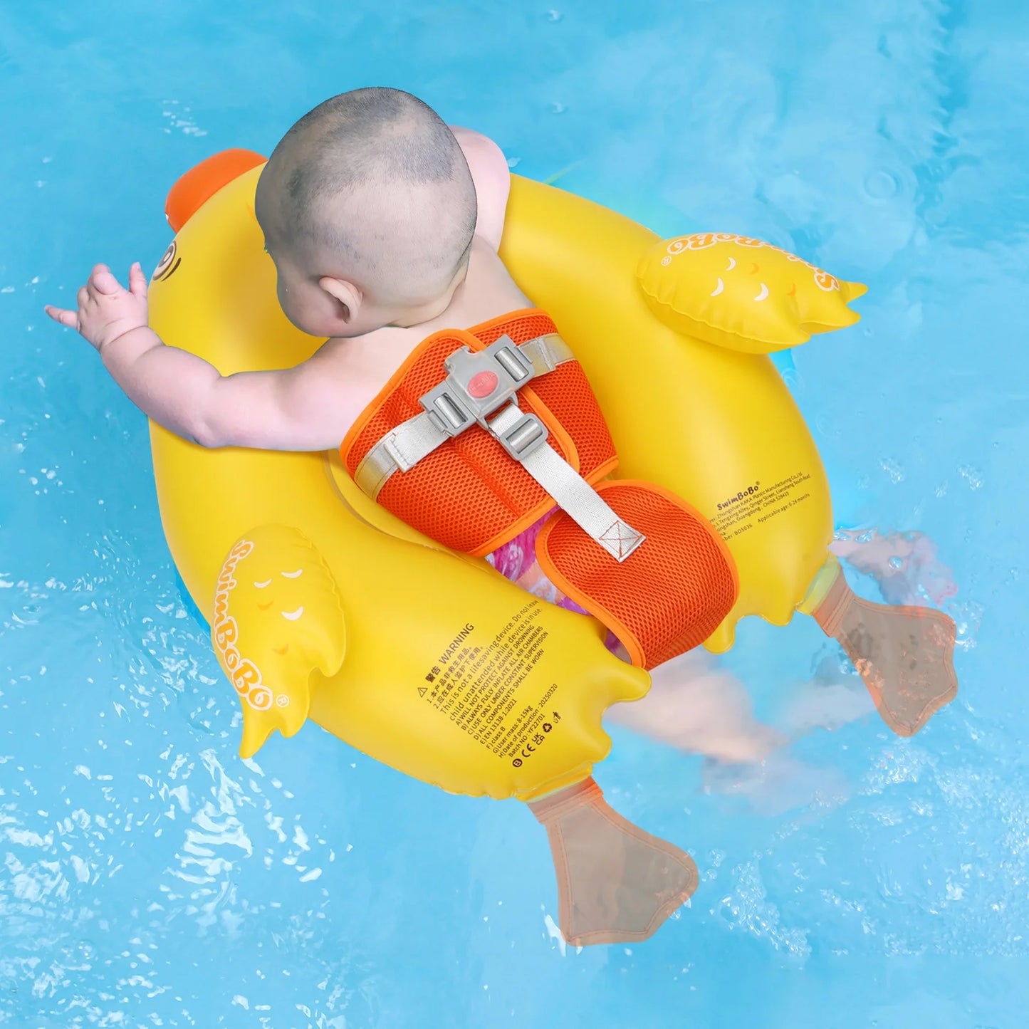 Swimbobo  New Upgrade Cute Cartoon Safety PVC Pool Float Baby Inflatable Swimming Infant Floating Kids Ring Circle Summer Toys