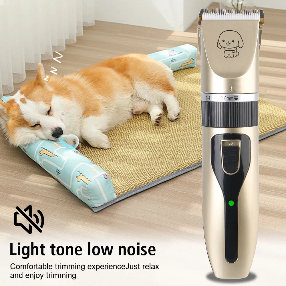 For Rabbit Dog Cat Puppy Grooming Clipper Cutter Pet Hair Clipper Pet Supplies Electric Scissors Haircut Trimmer Shaver Set