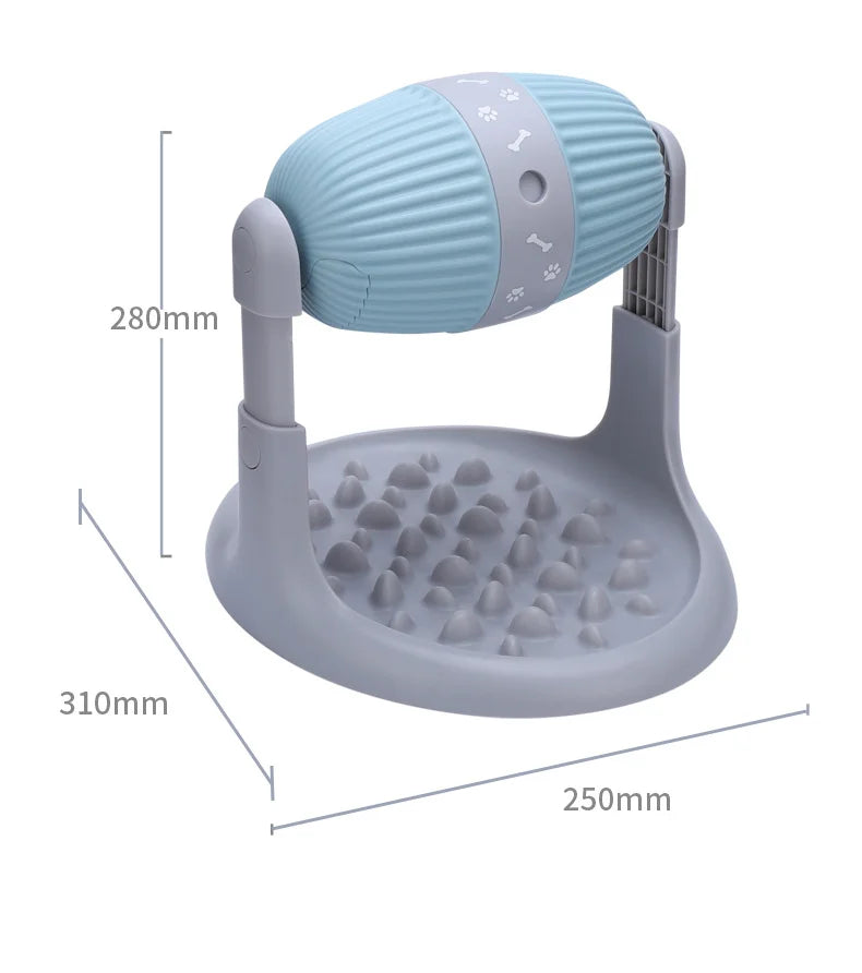 Small Medium Rotating Pet Cylindrical Roller Food Leaking Toy Leak Proof Food Ball Bowl Adjustable Height Pet Interactive Toy