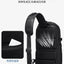 Ozuko Chest Bag Cross bag men Waterproof USB Man Crossbody Bag Anti-Theft Short Travel Messenger Sling Fashion Designer
