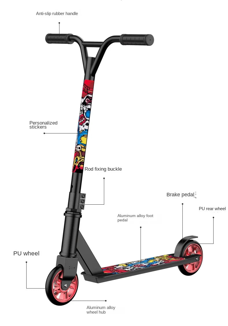 Stunt Scooter Stuntscooter Stund Scooter Patinete Para Hacer Trucos Mainland China None Youngsters