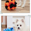 Pet Sniffing Ball Halloween Christmas Gift Toy for Pets Hiding Food Toy For Dog Interactive Rubber Ball Dog Sniffing Puzzle Toys