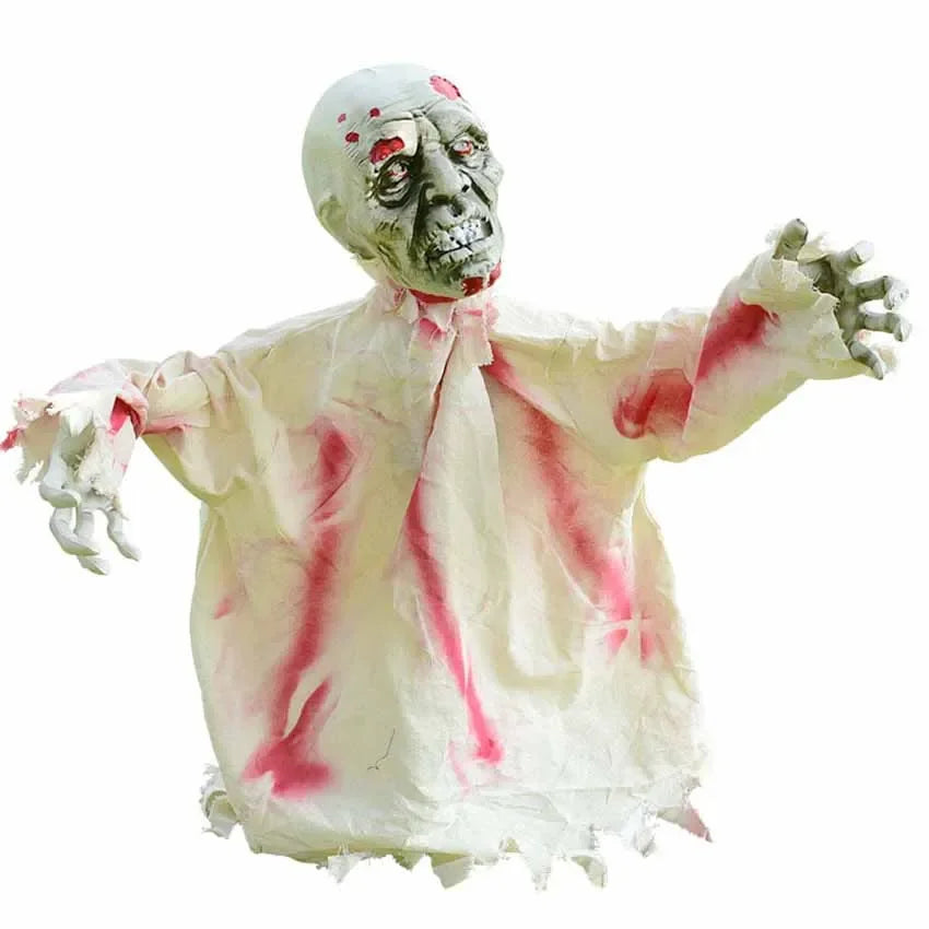 Halloween Horror Decoration To Insert Large Swing Ghost New Voice Control Decoration Scary Props Home Garden Decoration