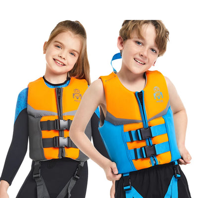 Children's Neoprene Buoyancy Vest, Professional Swimming Life Vest, Portable Lightweight, Rafting Safety Jacket,