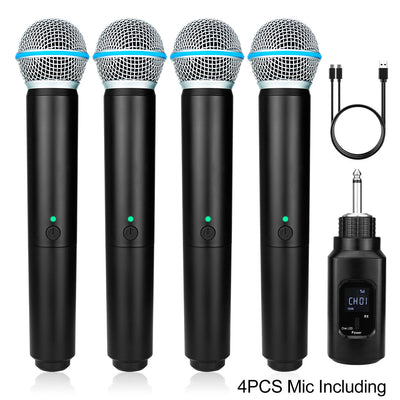 Rechargable Universal Wireless Microphone Dynamic Microphone Handheld Mic Micphone Professional Church Show Meeting-ADS1509
