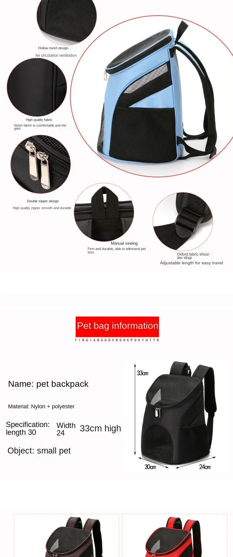 Foldable Double Shoulder Carrying Bag