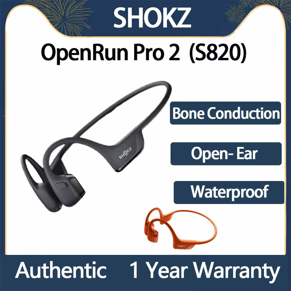 Original  Openrun Pro 2 S810/S820 Bone Conduction Earphone Headset Bluetooth 5.3 Sport Earbuds Open-Ear IP55 Water-Resistan